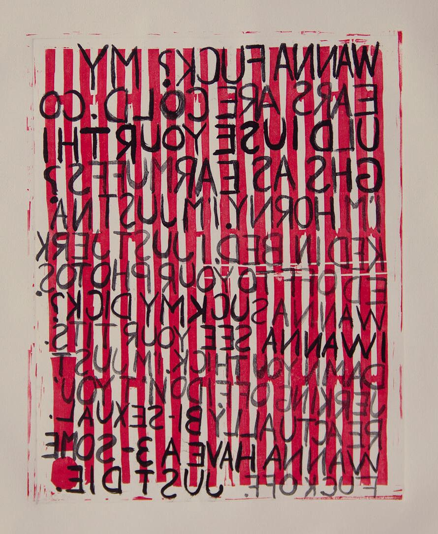 萨曼莎·道尔的单字凸版版画